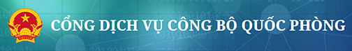 dịch vụ công bộ quốc phòng