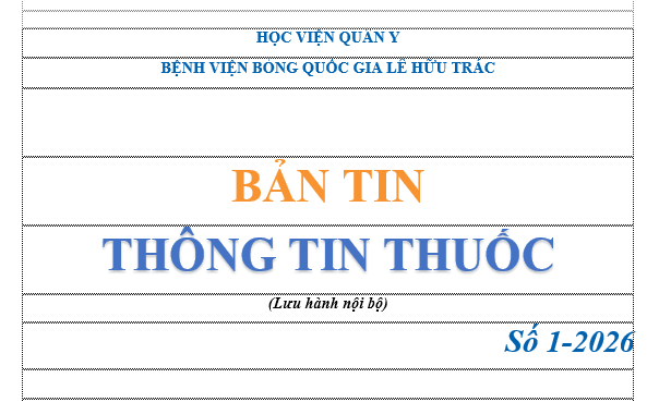 Bản tin thông tin thuốc số 1/2026
