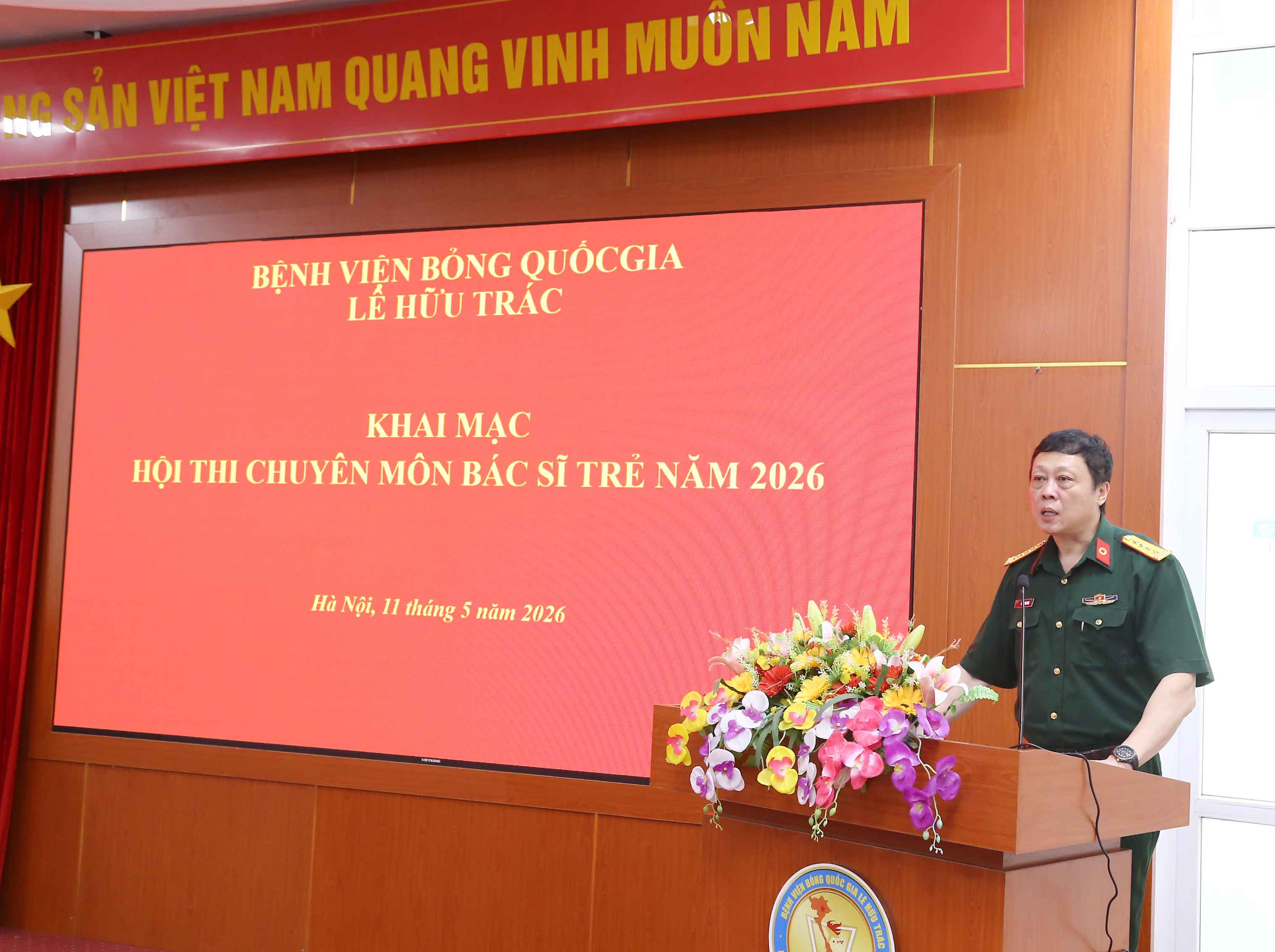 Bệnh viện Bỏng Quốc gia Lê Hữu Trác khai mạc hội thi kiểm tra chuyên môn bác sĩ trẻ năm 2026