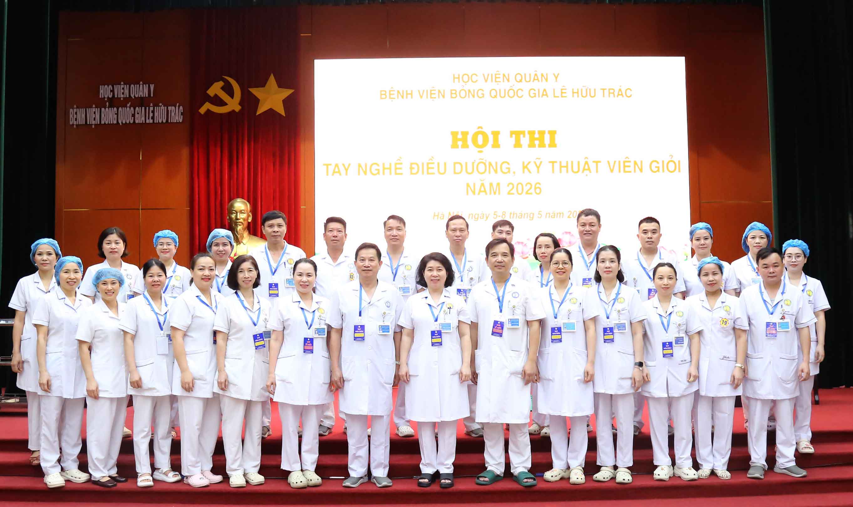 Sôi nổi Hội thi tay nghề điều dưỡng, kỹ thuật viên năm 2026 tại Bệnh viện Bỏng Quốc gia Lê Hữu Trác