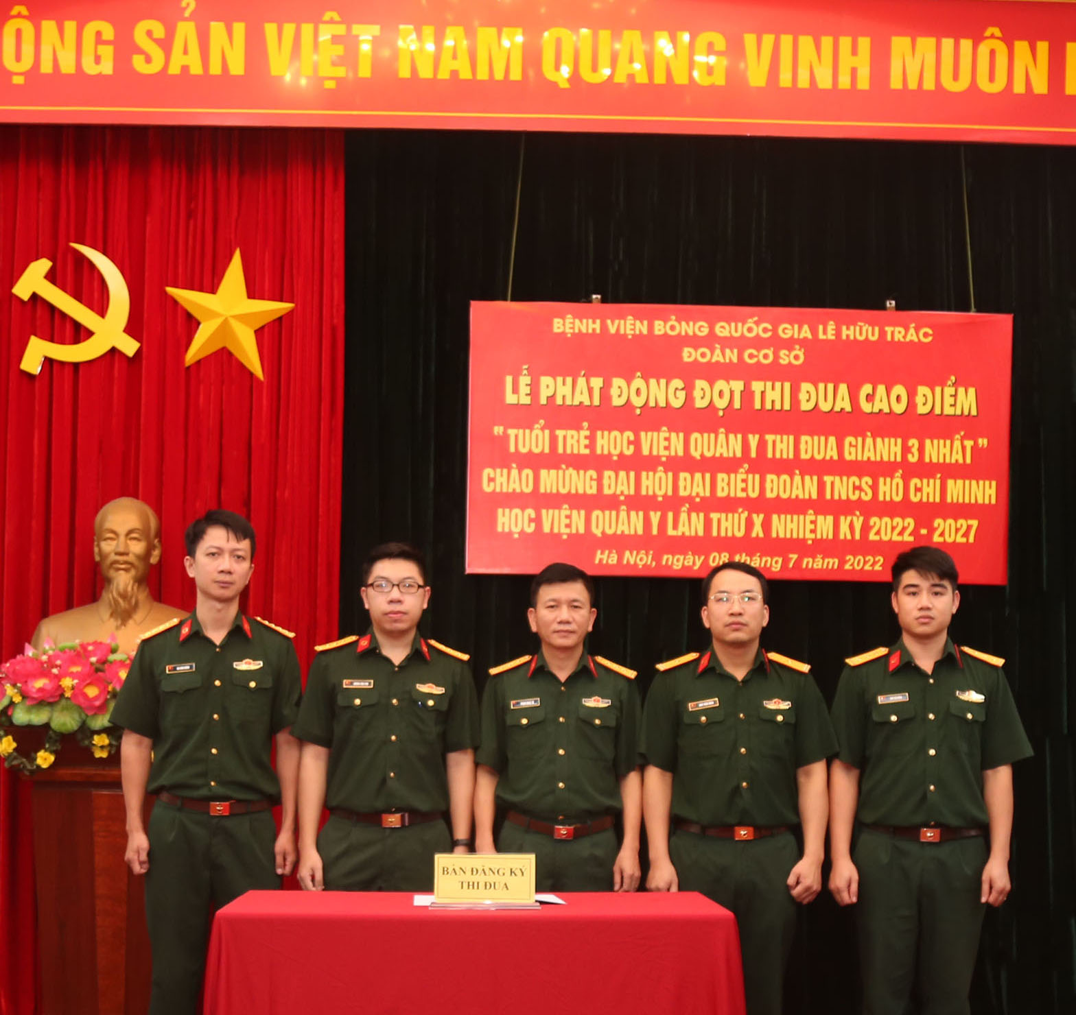 Phát động phong trào thi đua chào mừng Đại hội đại biểu Đoàn TNCS Hồ Chí Minh Học viện Quân y lần thứ X nhiệm kỳ 2022 - 2027